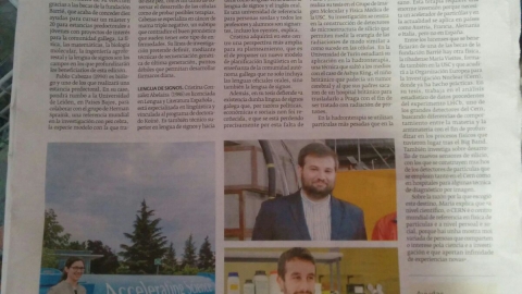 Photo from the newspaper 'El Progreso' where Pablo has done an interview