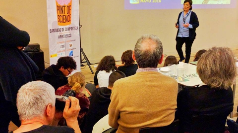 Laura Sanchez had the great pleasure of attending as an invited speaker in the second Pint of Science that took place in Santiago de Compostela